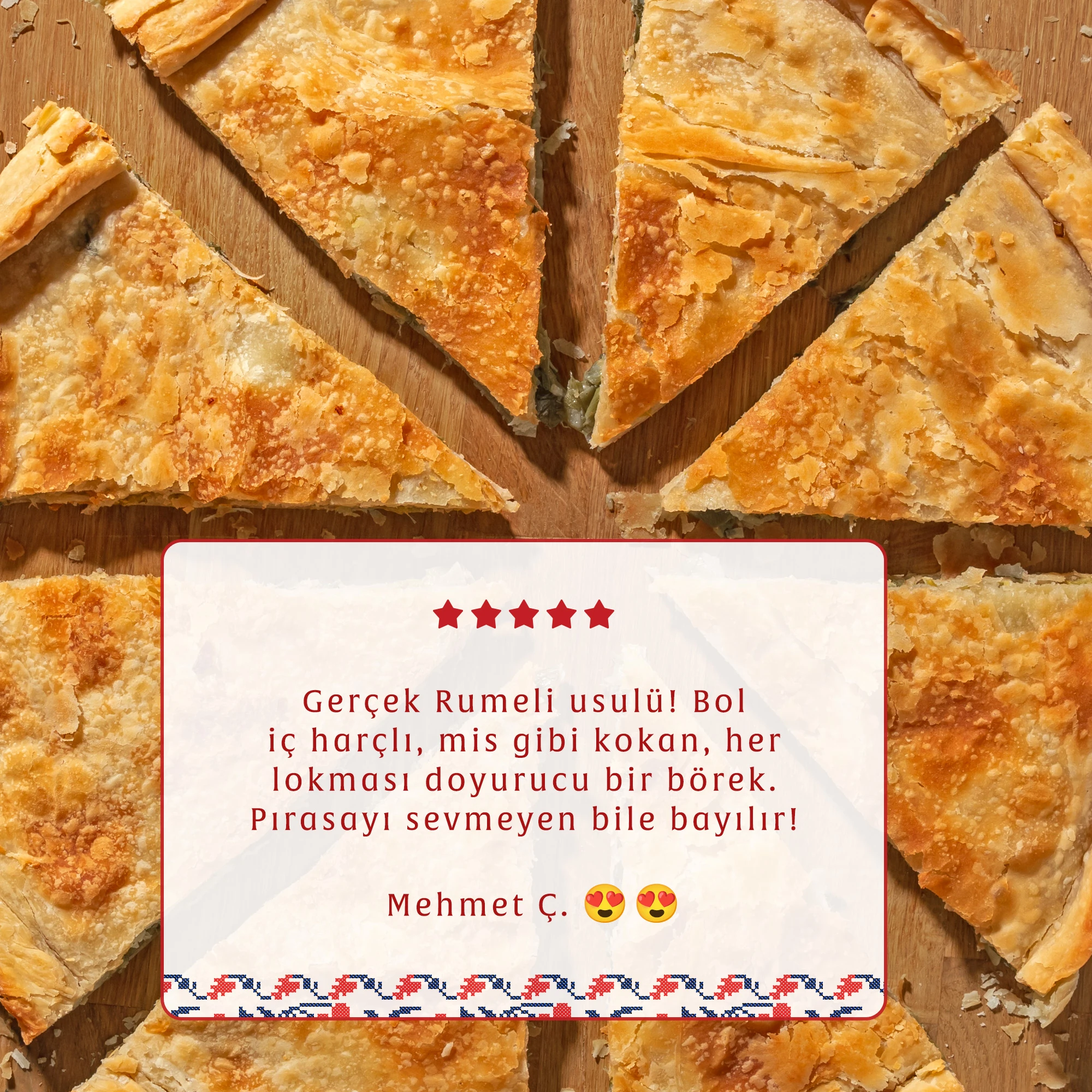 Pırasalı Rumeli Böreği 1 Kg