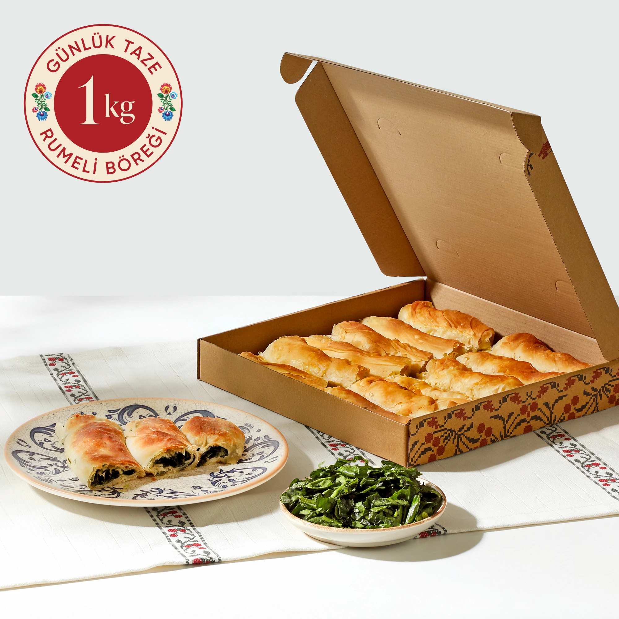 Taze Ispanaklı Rumeli Böreği 1 Kg