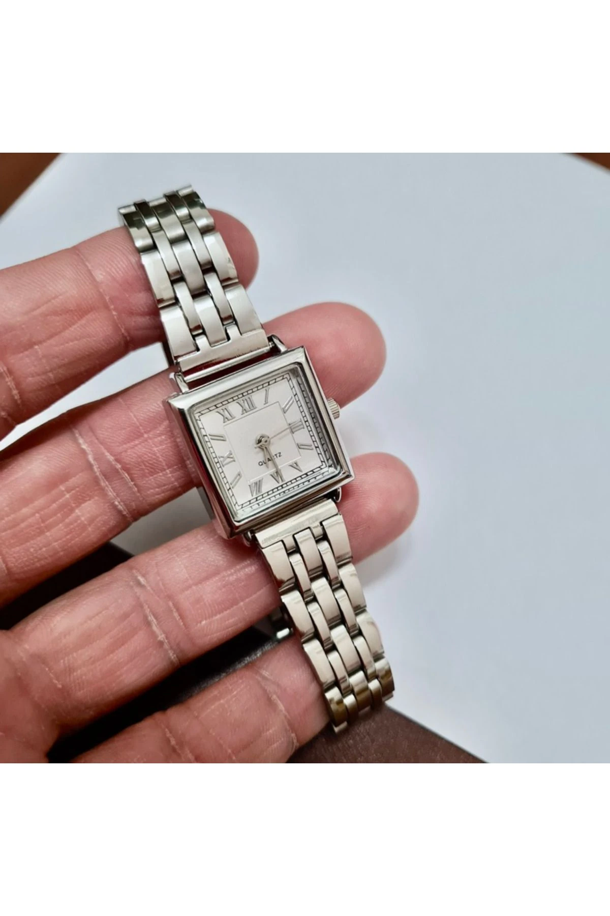 , Gümüş Rengi, Roma Rakamlı Ve Vintage Tasarım, Retro Tasarım, Hediyelik, Kadın Kol Saati