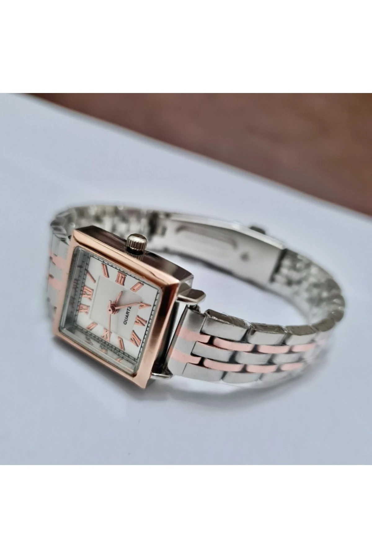 , Gümüş/rose Rengi, Roma Rakamlı Ve Retro Tasarım, Kadın Kol Saati