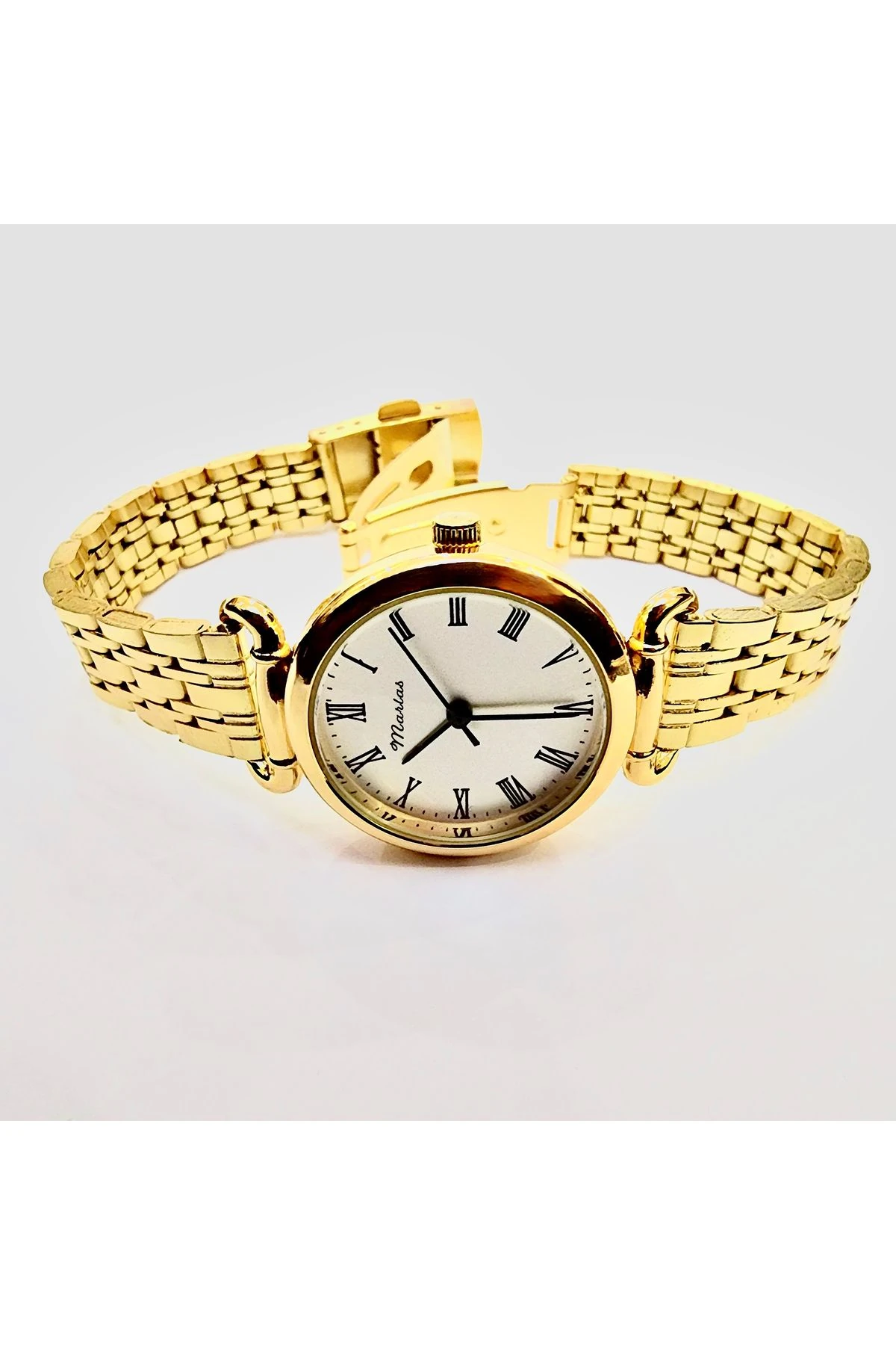 Marka Altın Renkli Retro Kadın Kol Saati