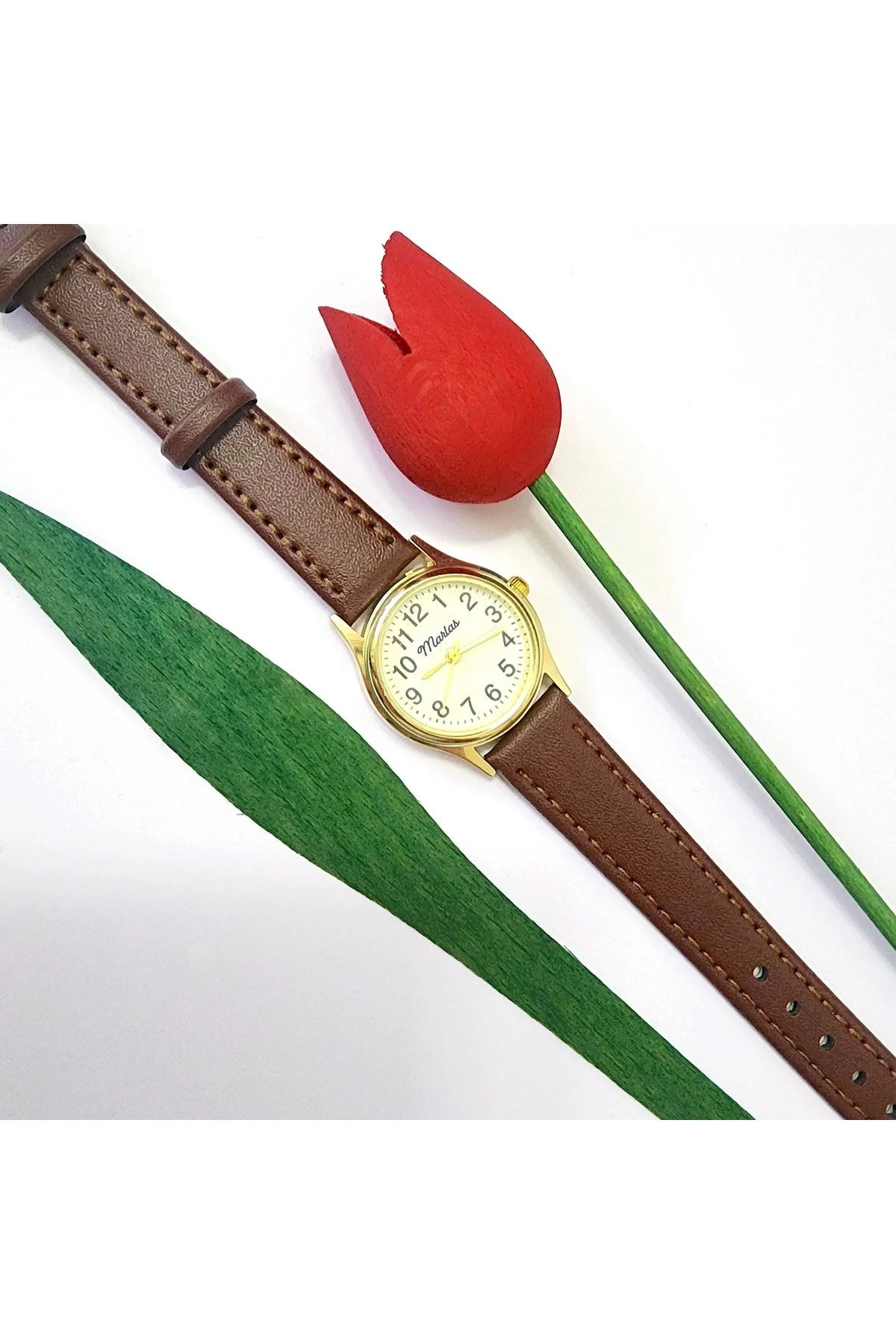 Deri Kayışlı Vintage Kadın Kol Saati