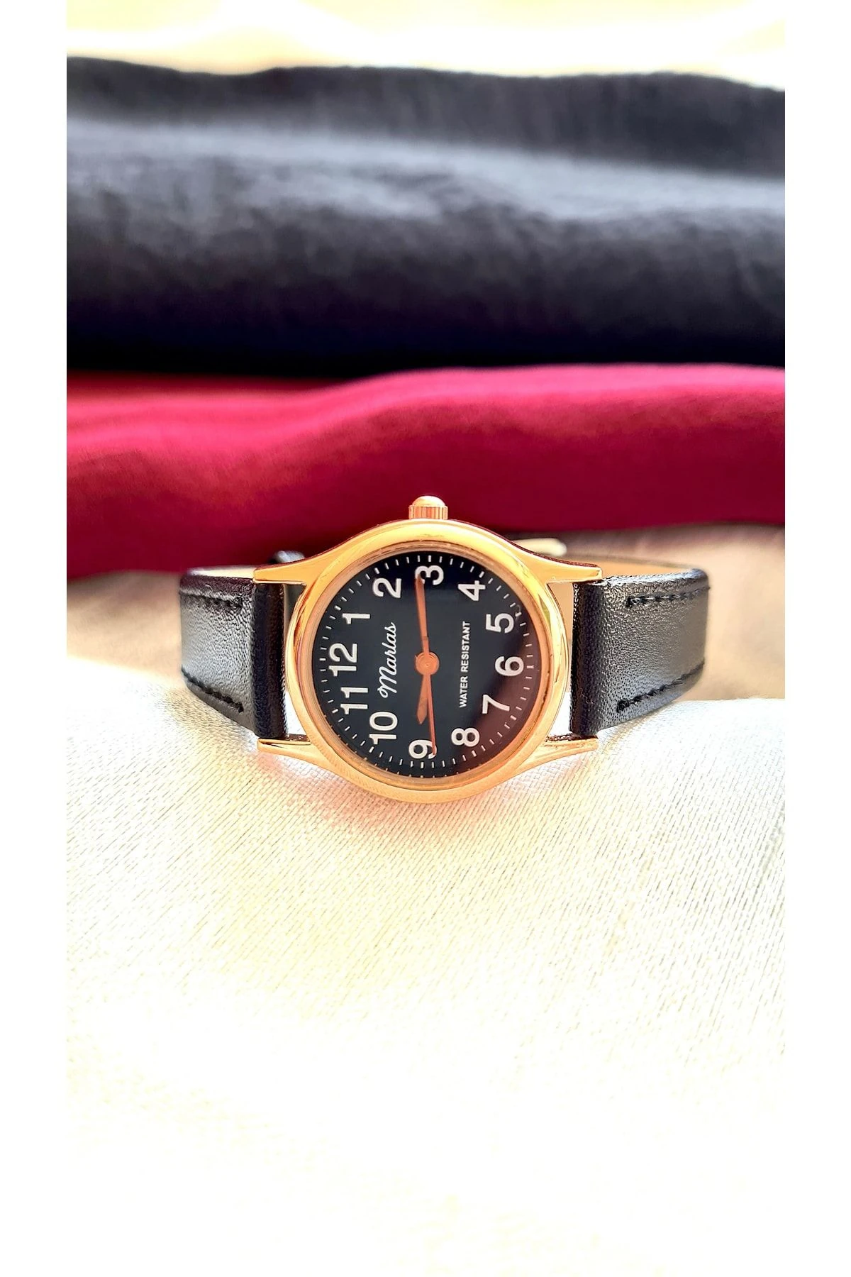 Kadın Kol Saati, Vintage Tasarım, Klasik Tasarım, Rose Gold Renk, Kayışlı Kordon