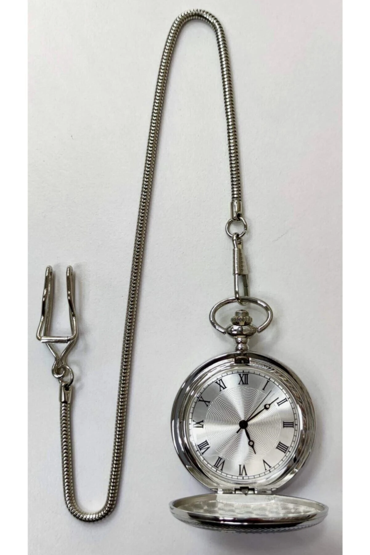 Özel Tasarım Roma Rakamlı Köstekli Cep Saati