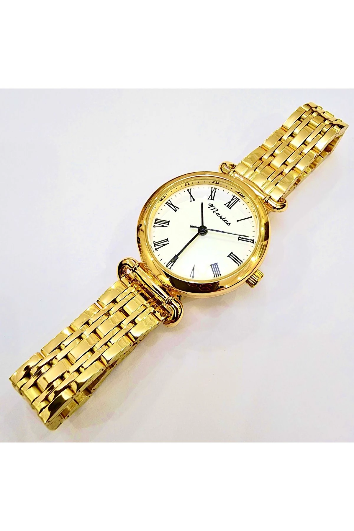 Marka Altın Renkli Retro Kadın Kol Saati