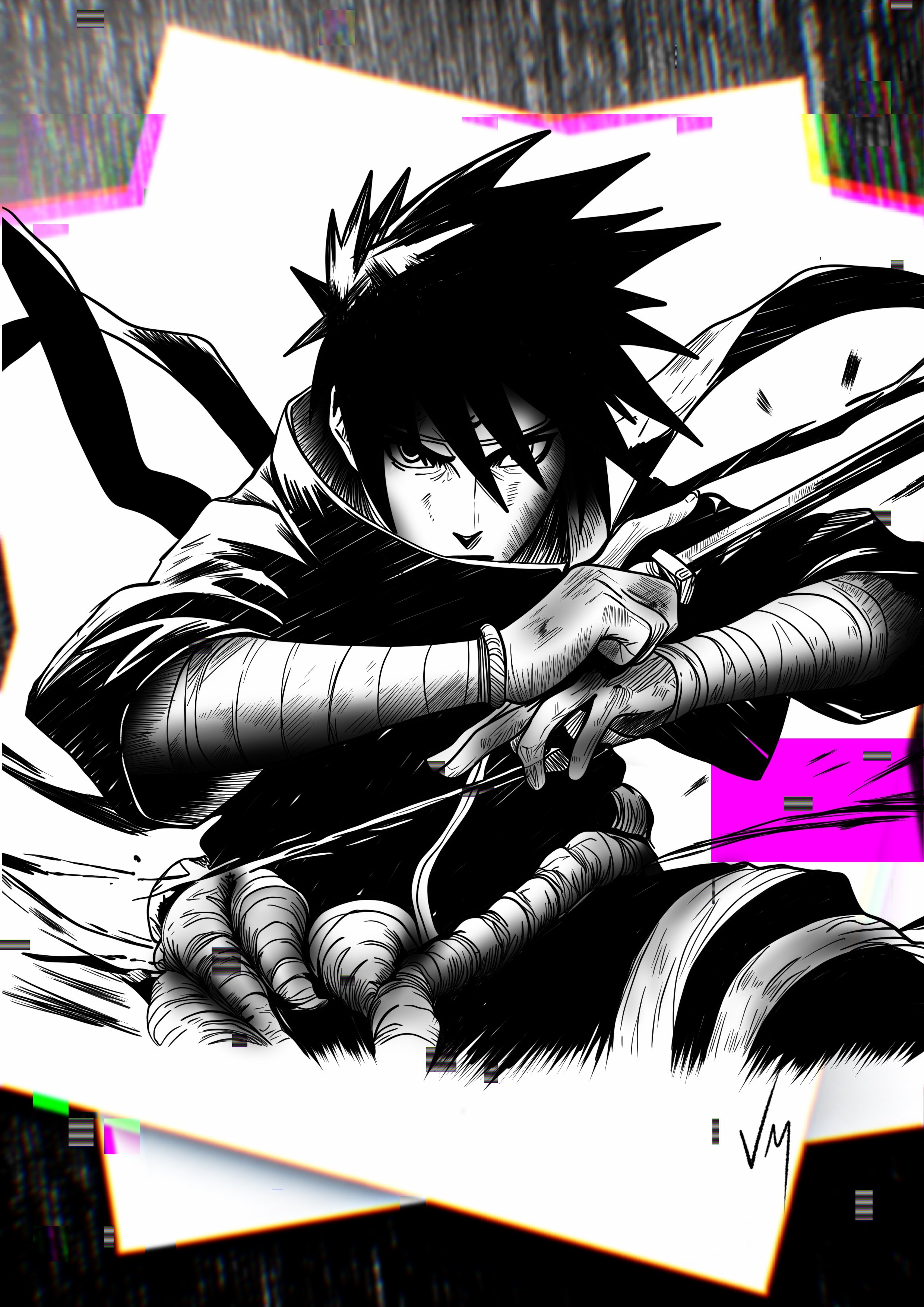 Sasuke Uchiha From Naruto shippuden cover pic