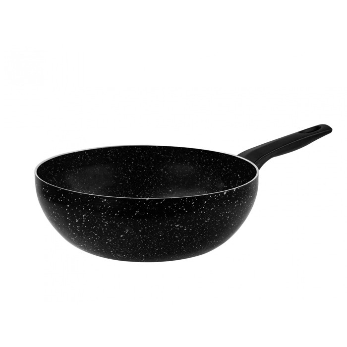 Taç Ultra Granit Plus Wok Tava 24 cm Siyah