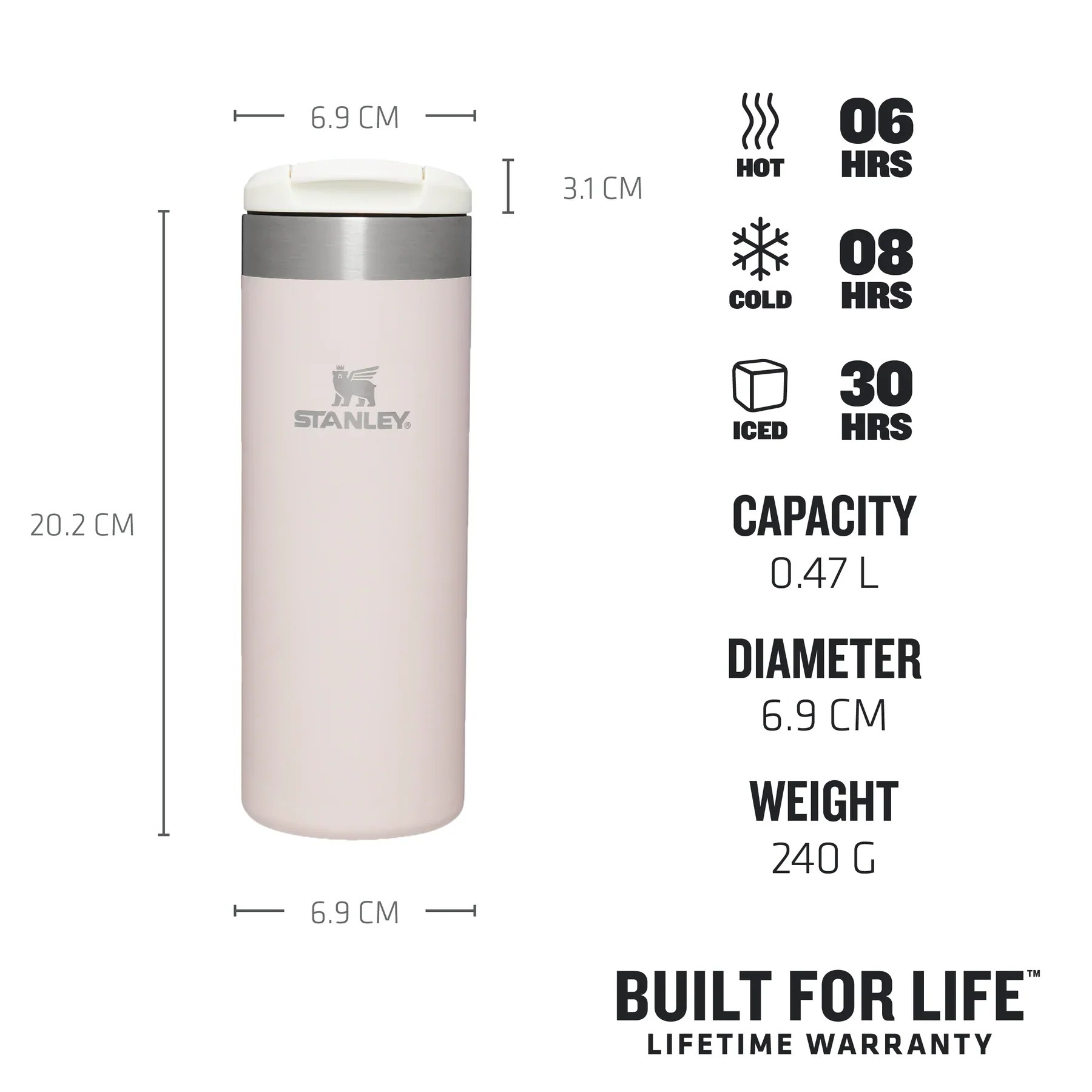 Stanley The Aerolight™ Transit Mug | 0.47 L / Pembe