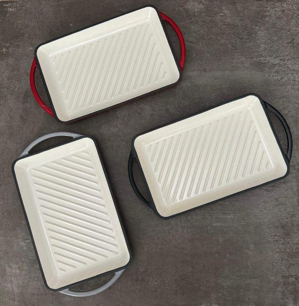 Renoir Signature 40 cm Düz Grill Tavası - Kırmızı 