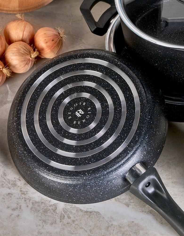 COOK&JOY GRANİT GREY 7 PRÇ. GRANİT TENCERE SETİ