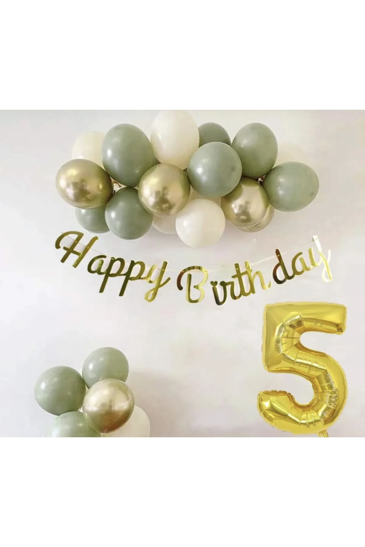 1 yaş küf yeşili denizkumu krom gold balonseti