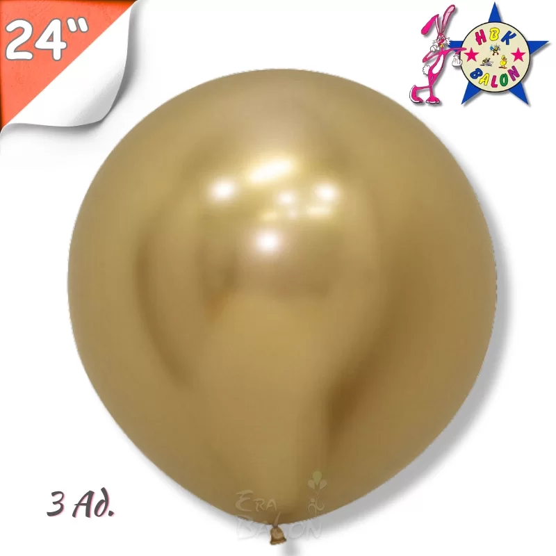 Krom 24" Hbk Balon Altın 3'lü Paket