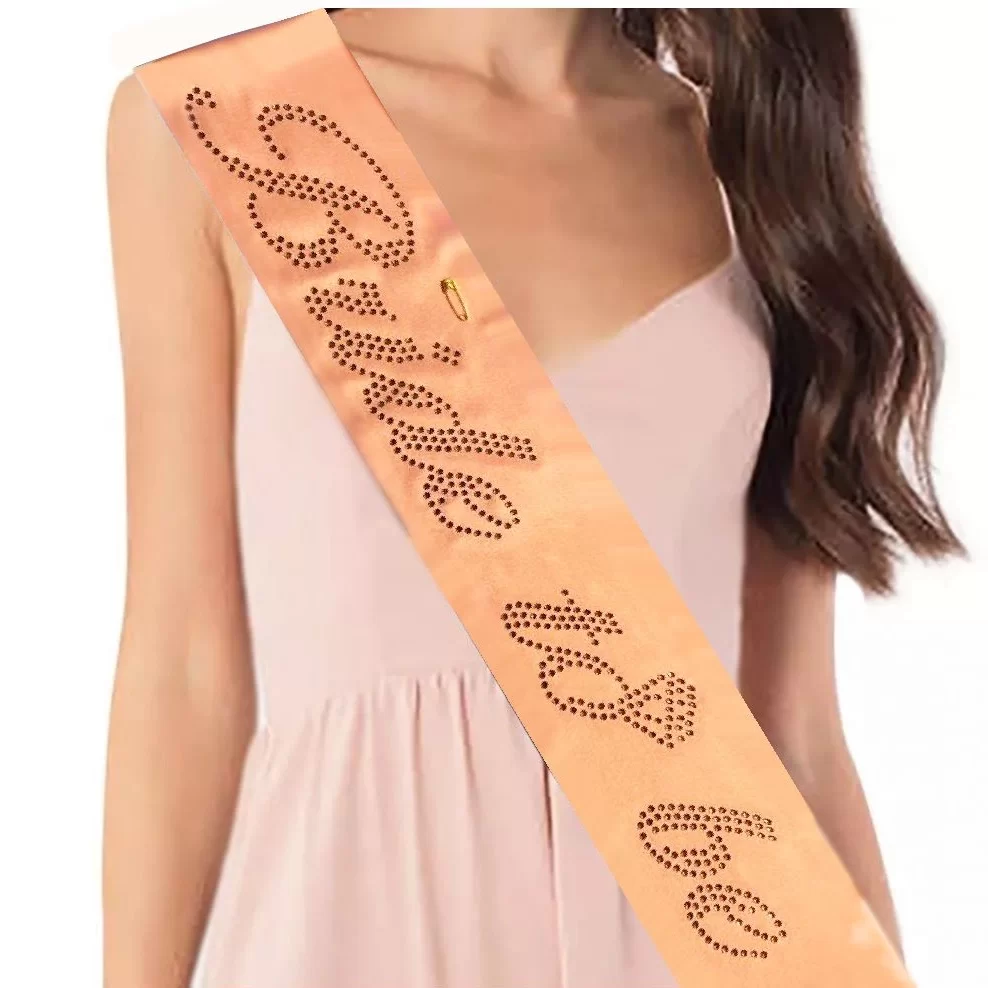 Kuşak Taşlı Brıde To Be Pembe-Altın