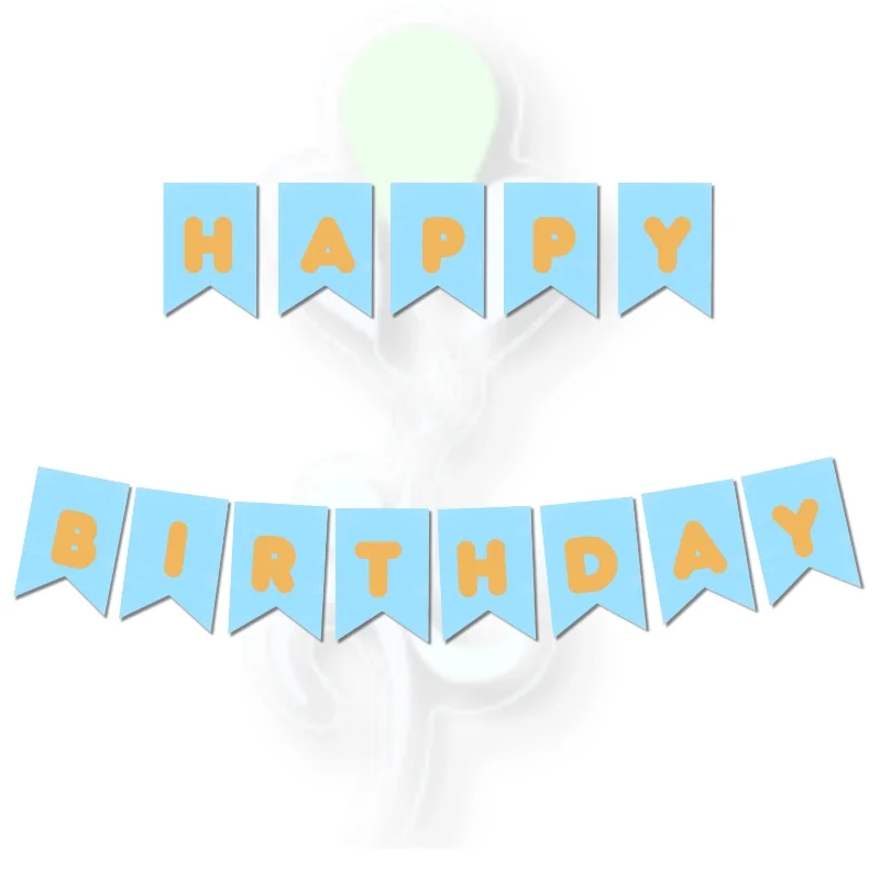 BannerMavi-Altın Happy Bırthday