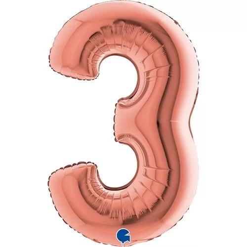 Folyo Rakam 40" Grabo Rose Gold -3-