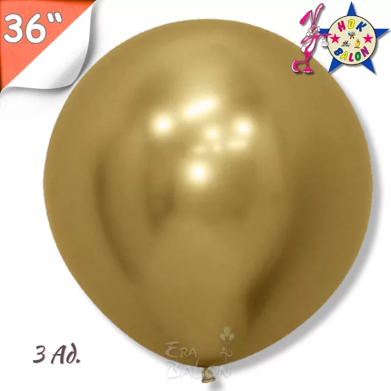 Krom 36" Hbk Balon Altın 3'lü