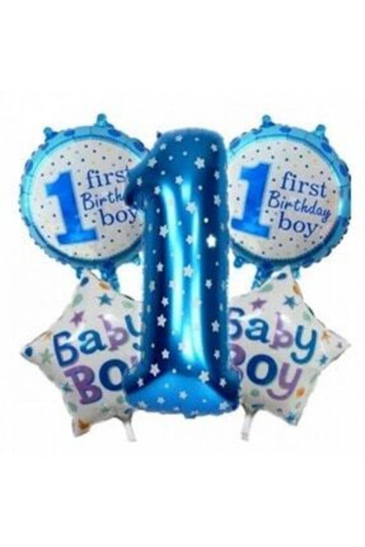 1 Yaş Mavi Folyo Set Balon