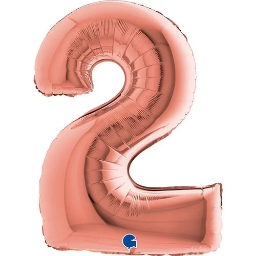 Folyo Rakam 40" Grabo Rose Gold -2-