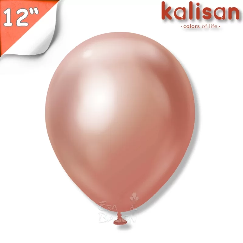 Krom 12" Balon Kalisan Gül Kurusu (Rose Gold)