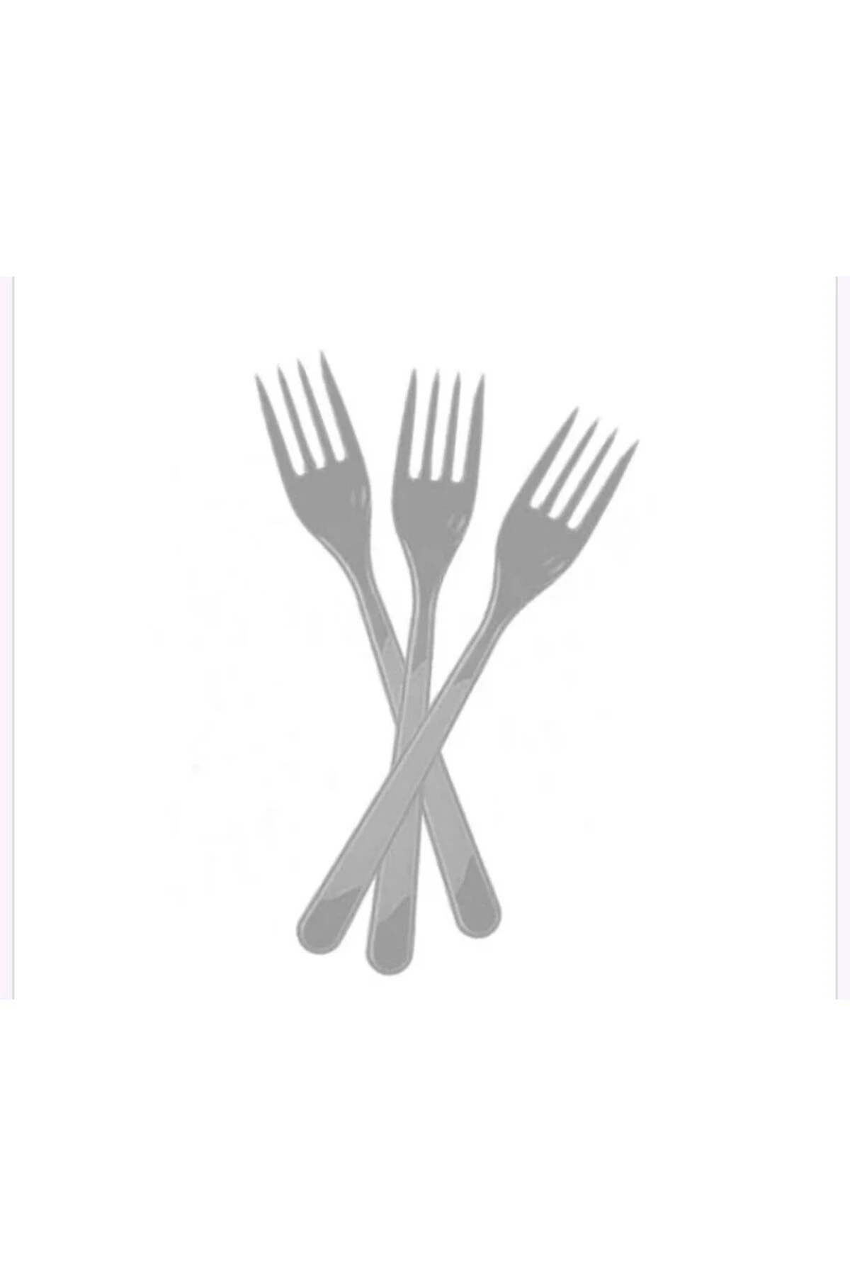 GÜMÜŞ RENK PLASTİK ÇATAL