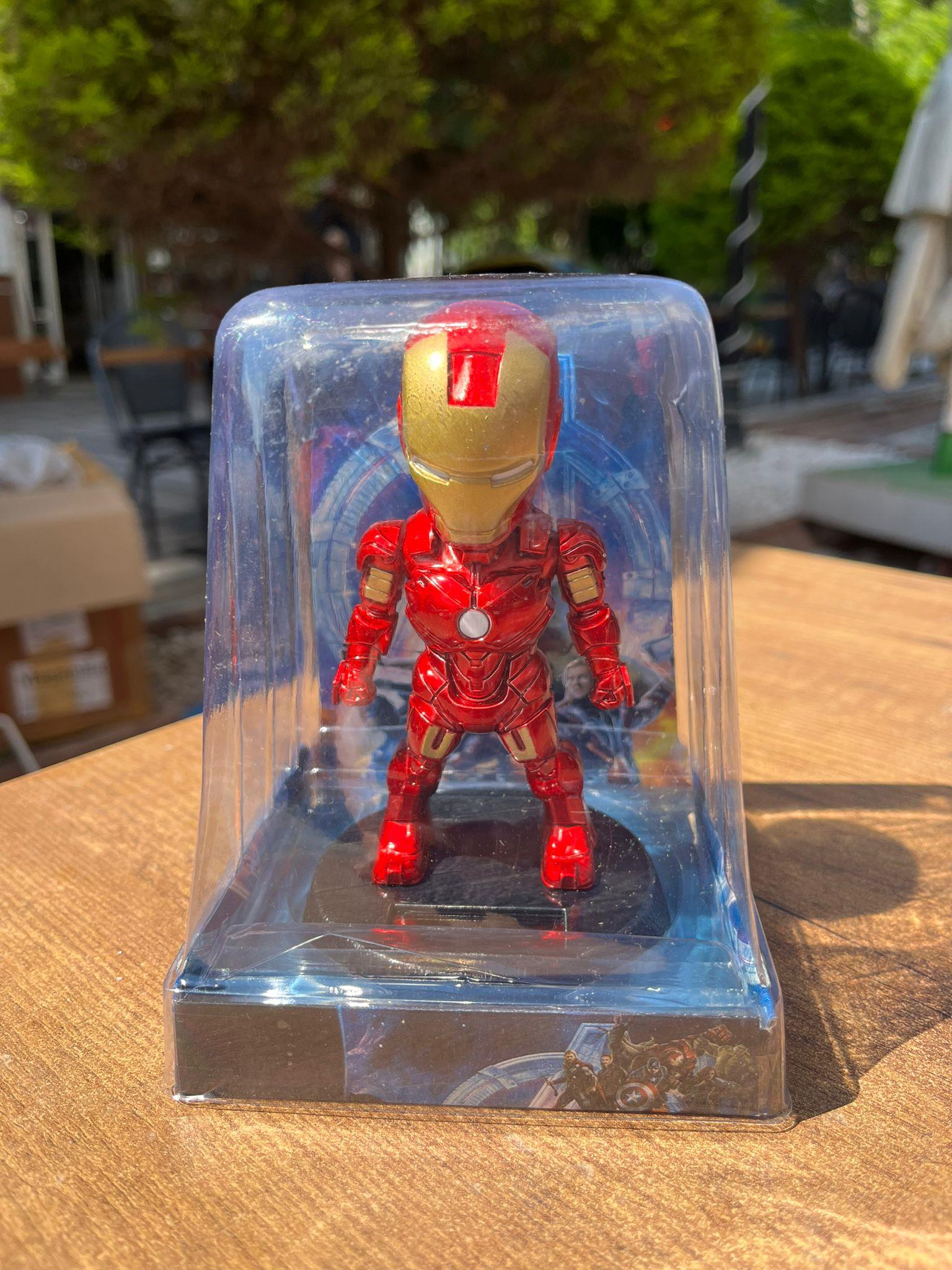 Solar Güneş  Enerjili Demir Adam Sallanan Kafa Figür