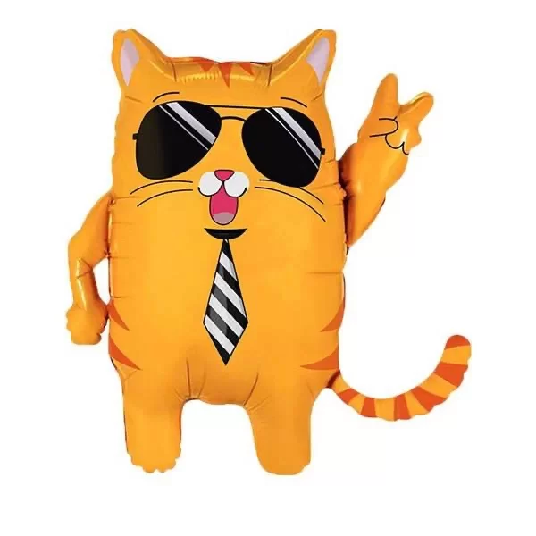 Folyo Balon Çin GÖZLÜKLÜ KEDİ 62-60