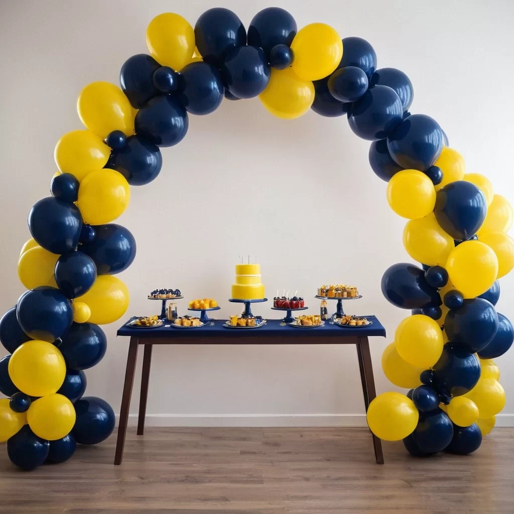 Sarı Lacivert (Fenerbahçe Temalı) Zincir Balon Seti 100 adet balon