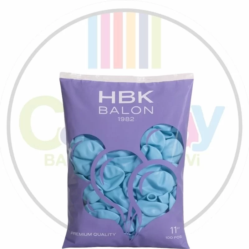 HBK MAKARON MAVİ 11" BALON 100 ADET