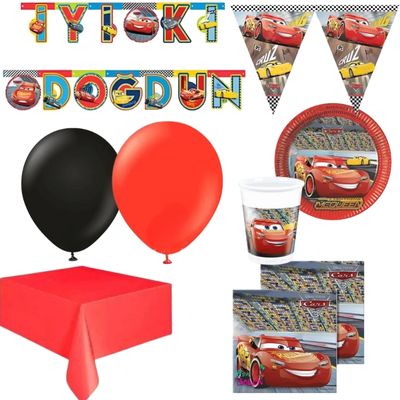 Cars Balon Set 16 Kişilik
