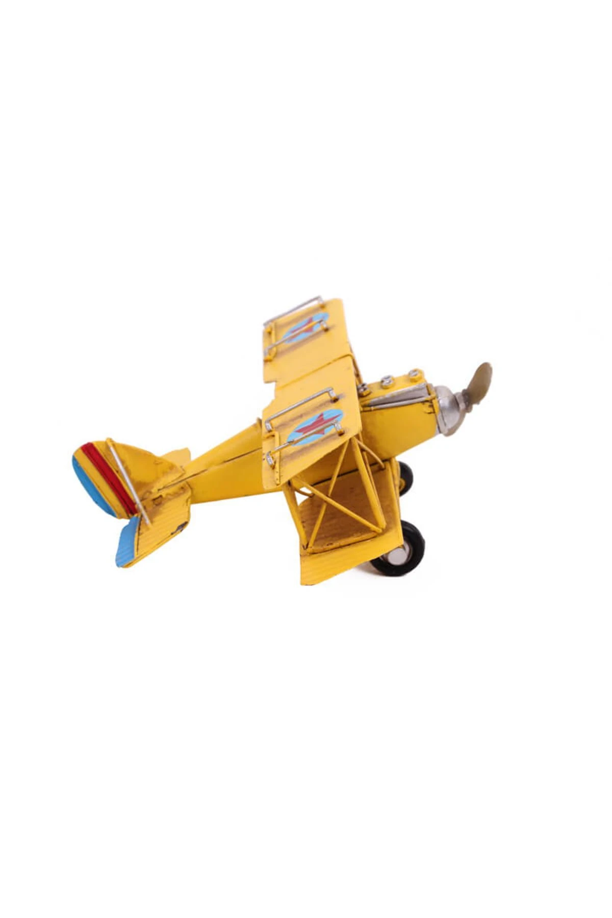 Sarı metal savaş uçağı