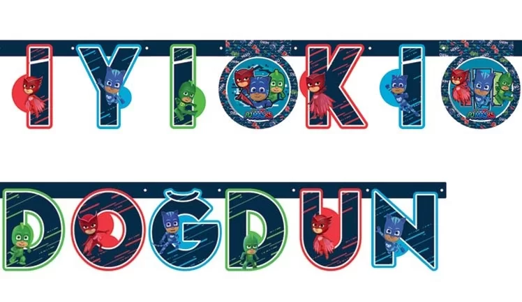 Banner Lisanslı İyi Ki Doğdun Pj Masks