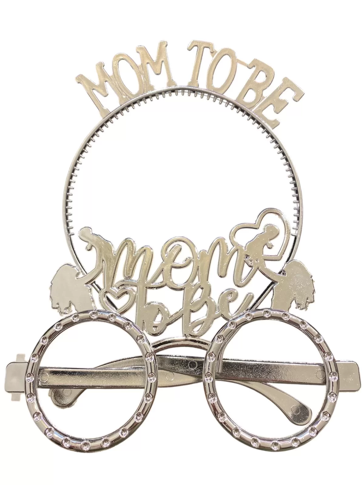 Taç Gözlük Set Mika Mom To Be Gümüş