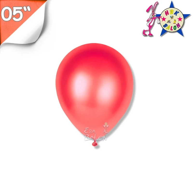 Metalik 05" Balon Hbk Kırmızı