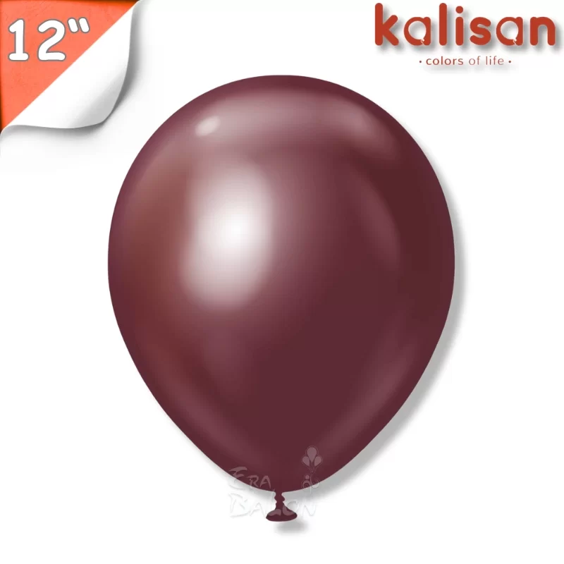 Krom 12" Balon Kalisan Bordo (Burgundy)