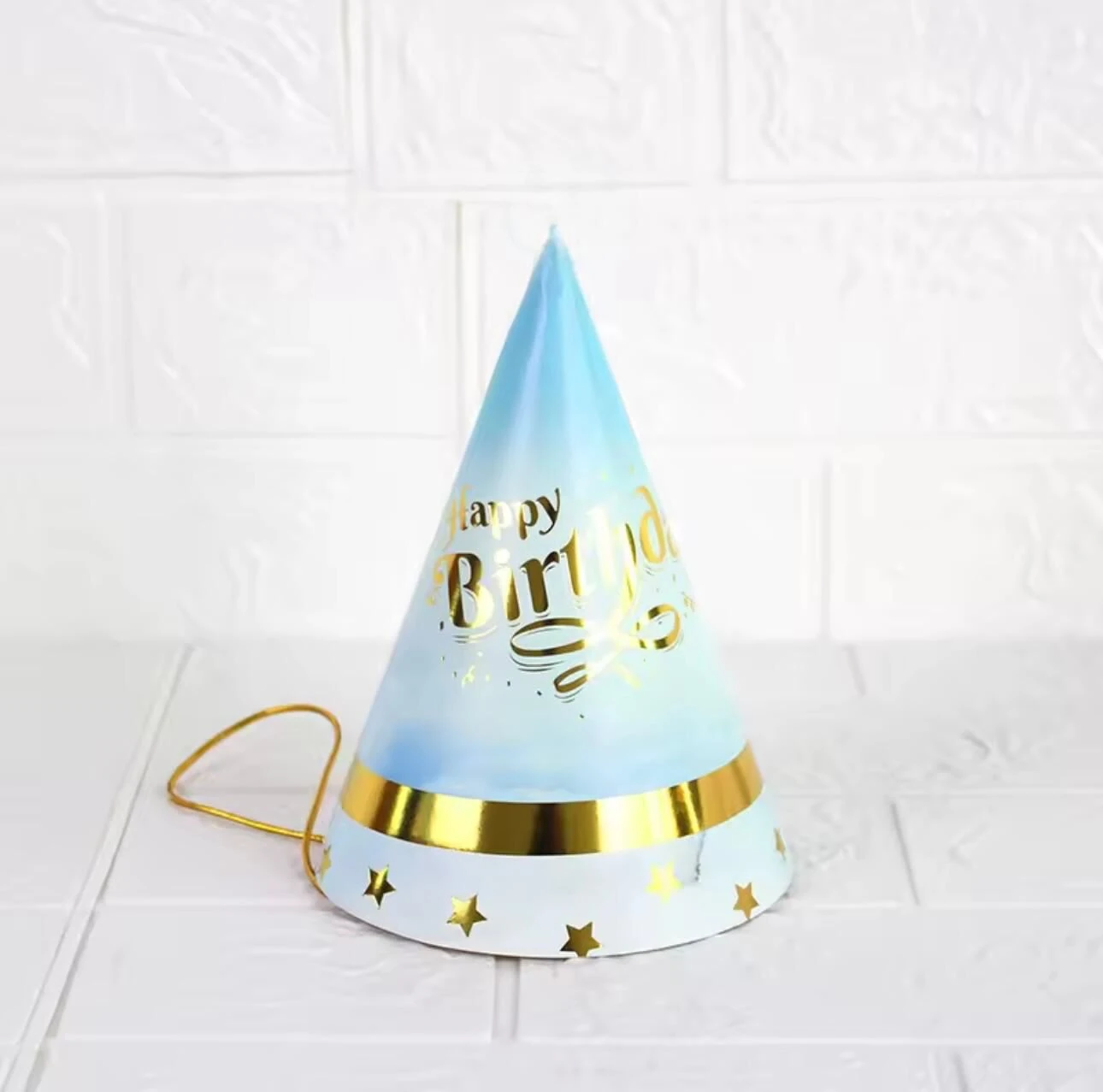 Kukuleta Pembe Gold Çizgili - Mavi