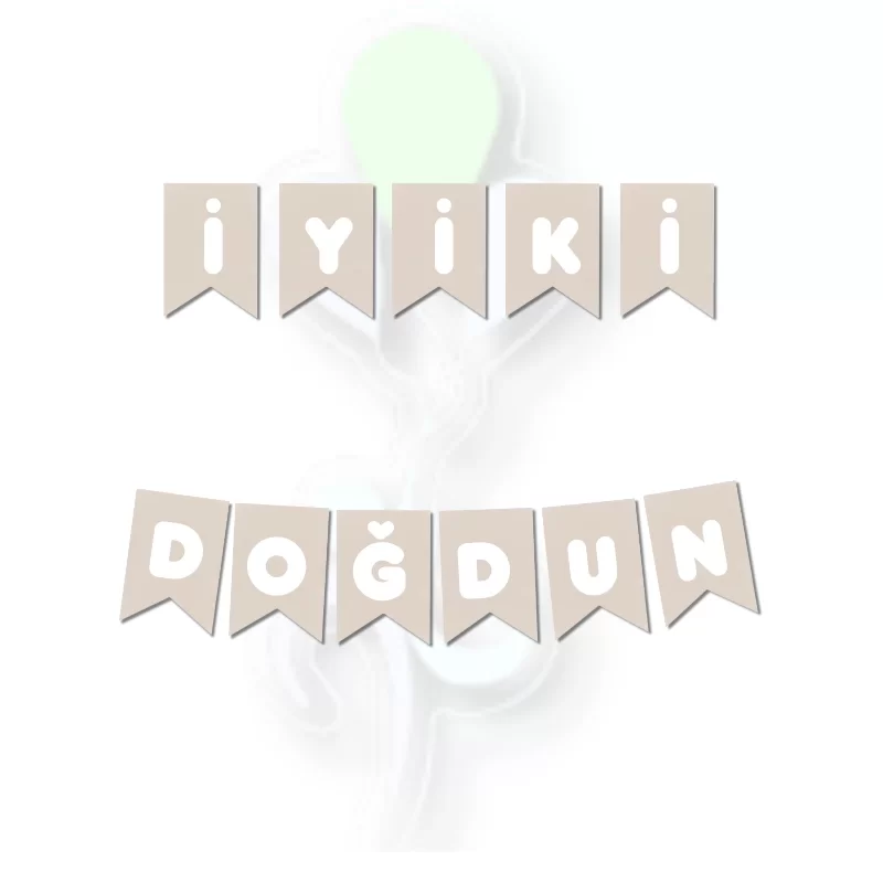 Banner Era Deniz Kumu-Beyaz İyi Ki Doğdun