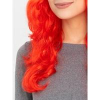 Kırmızı Renk Uzun  Parti Peruğu