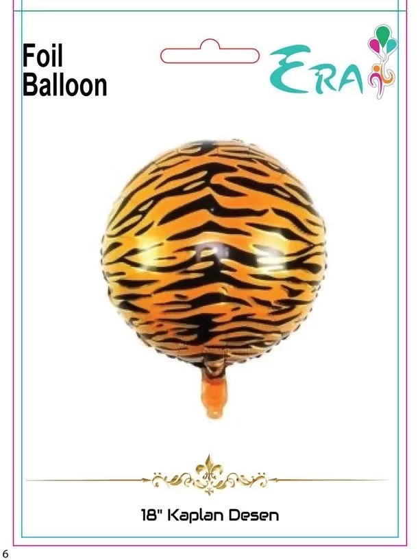 Folyo Balon Era Çin 18" Kaplan Desen