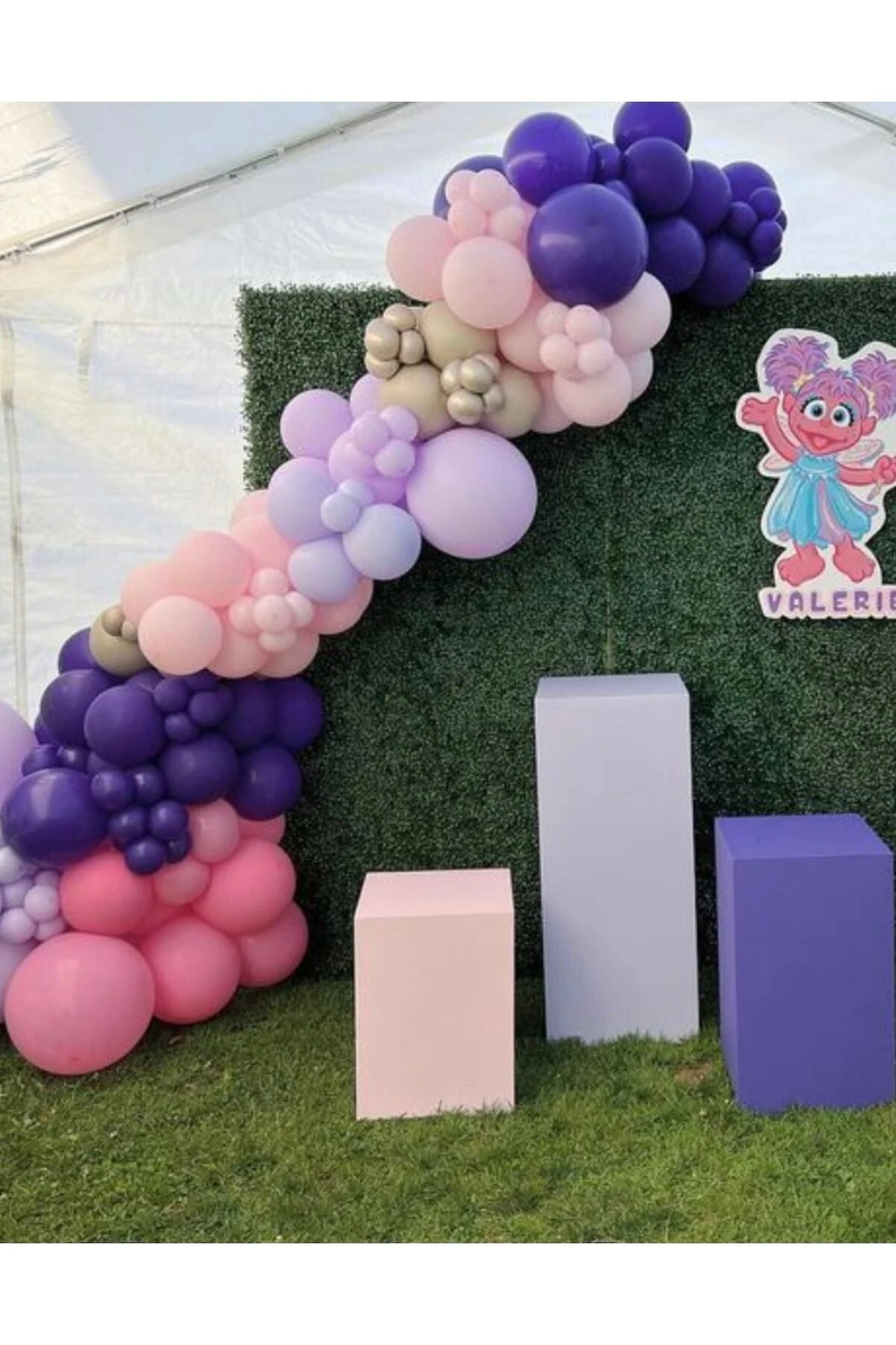 Mor Pembe Kum Beji Karışık Balon Seti