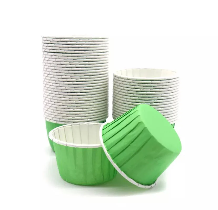 Mavi Muffin Kek Kalıbı 24 Adet - Yeşil