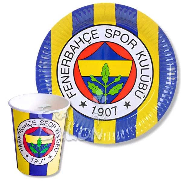 Tabak-Bardak Lisanslı Taraftar Fenerbahçe 8'li