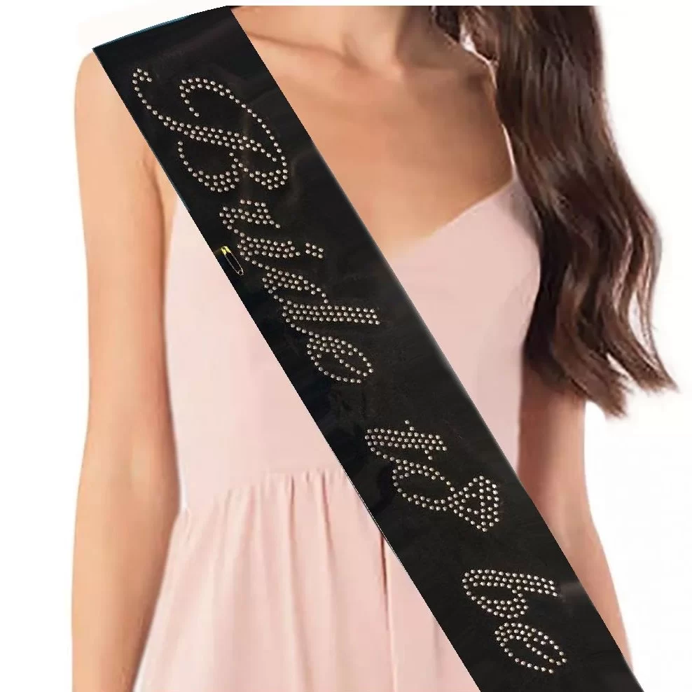 Kuşak Taşlı Brıde To Be Siyah-Gümüş