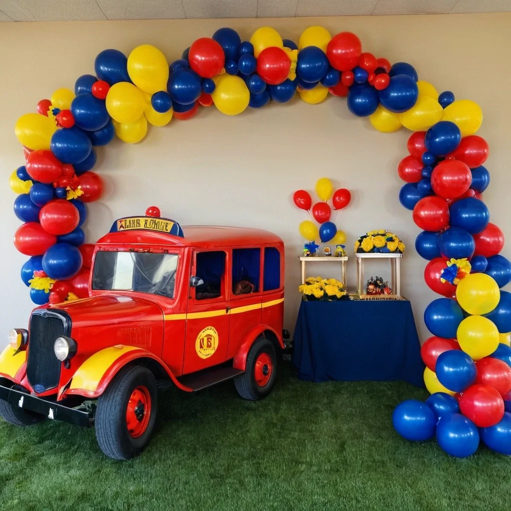 Taşıtlar Temalı Zincir Balon Seti 100 adet balon