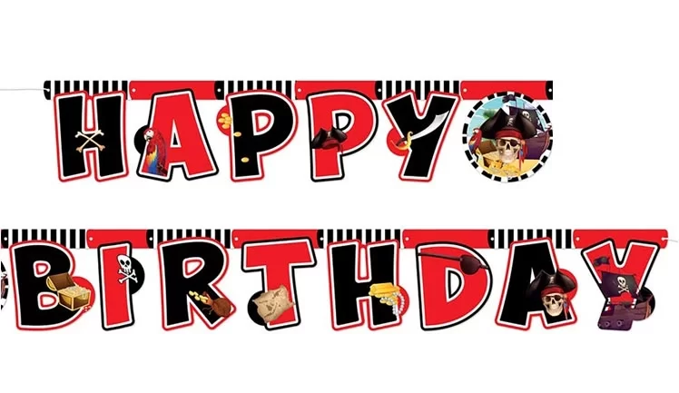 Banner Happy Bırthday Korsan