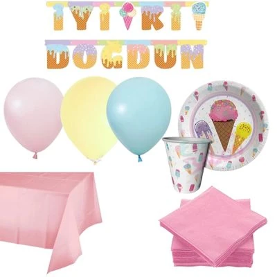 Dondurma Balon Set  16 Kişilik