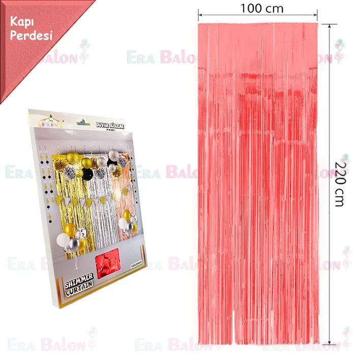 Kapı Perdesi Kırmızı