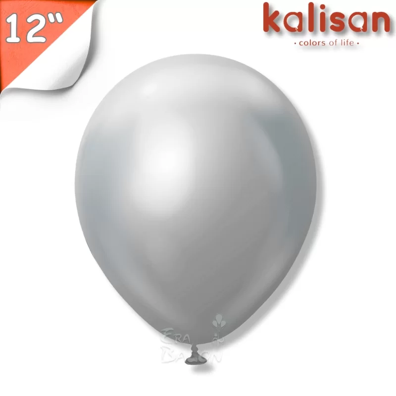 Krom 12" Balon Kalisan Gümüş (Silver)