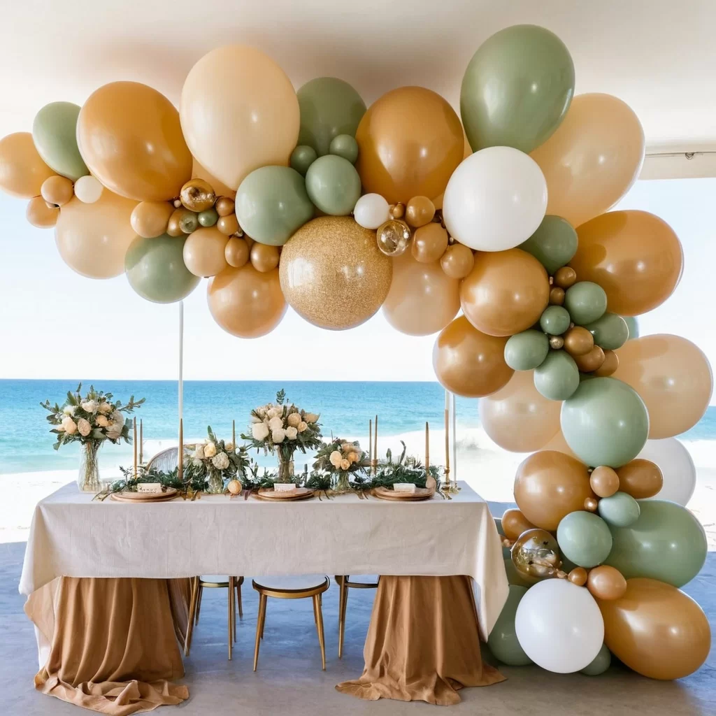 Sandy Breeze (Deniz Kumu Esintisi) Zincir Balon Seti 70 adet balon