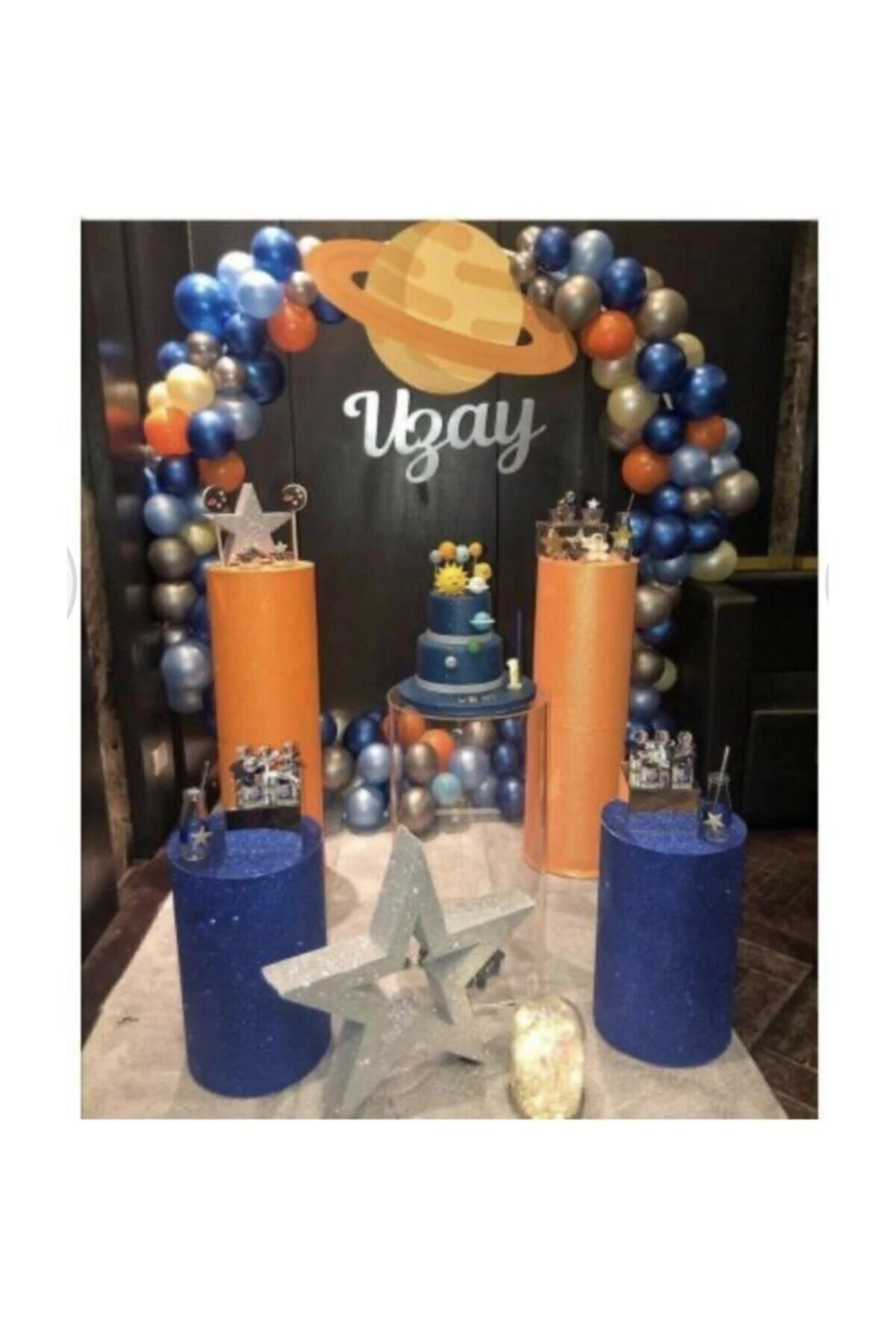 Uzay Temalı Konsept Balon Zincir