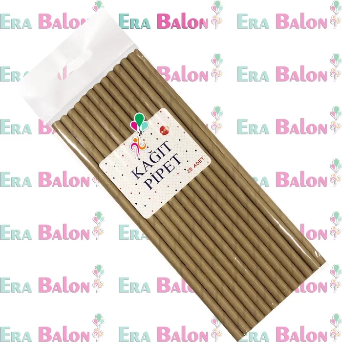 Kağıt Pipet Kraft 24'lü